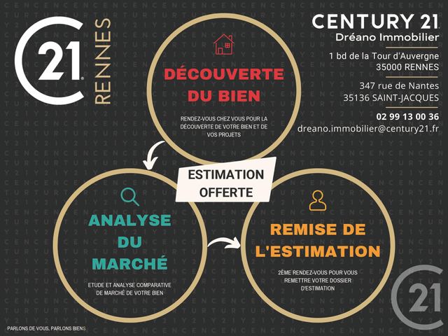 terrain à vendre - 679.0 m2 - CHARTRES DE BRETAGNE - 35 - BRETAGNE - Century 21 Dréano Immobilier