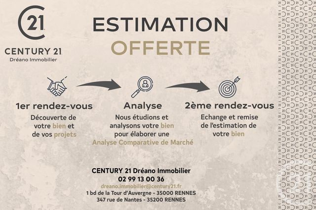 Appartement T3 à vendre - 3 pièces - 66.75 m2 - RENNES - 35 - BRETAGNE - Century 21 Dréano Immobilier Appartement T3 à vendre - 3 pièces - 66.75 m2 - RENNES - 35 - BRETAGNE - Century 21 Dréano Immobilier