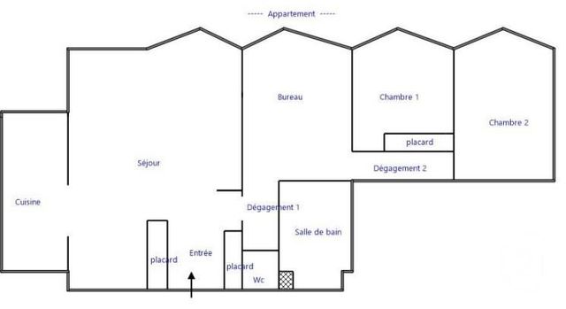 Appartement T4 à vendre - 4 pièces - 95.31 m2 - RENNES - 35 - BRETAGNE - Century 21 Dréano Immobilier