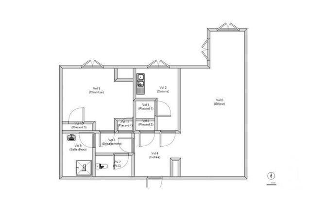 Appartement F2 à vendre - 2 pièces - 54.0 m2 - RENNES - 35 - BRETAGNE - Century 21 Dréano Immobilier