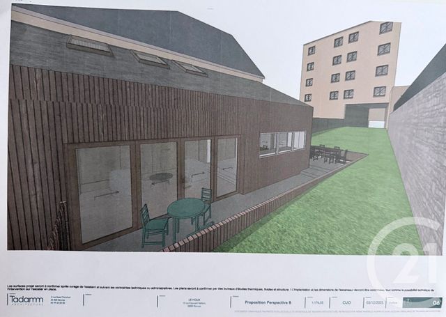 maison à vendre - 3 pièces - 50.0 m2 - RENNES - 35 - BRETAGNE - Century 21 Dréano Immobilier